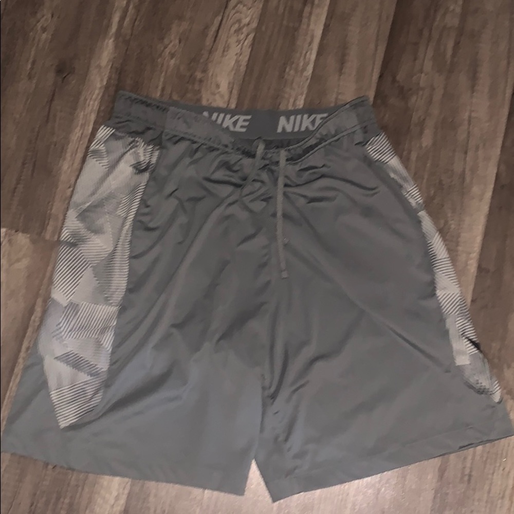 Gray Nike Dri Fit shorts